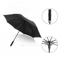 Water-Repellent Straight Umbrella with EVA Handle Oversized Long-Handle Umbrella with 8 Ribs Windproof Heavy Duty for Hotels