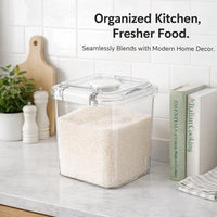 Rice Storage Container Large, Airtight Lid Measuring Cup, Food Storage Container Large Capacity, Thi - Image 4