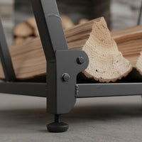 Firewood Storage Rack Stable Firewood Rack Easy to Move for Camping
