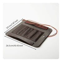 Carving Tool Pouch Stitched Leather Pouch Portable for Carvers, Artists