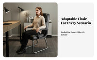 Arched Back Chair Comfortable Managerial Chair Long Sitting Furniture for Home, Workroom