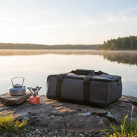 Outdoor Cookware Storage Bag Outdoor Cooking Equipment Bag Adjustable Dividers Camping Cooking Device Carrying Case for Campers, Road Trips