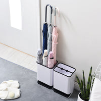 Freestanding Umbrella Holder with Drip Tray for Home, Office, and Lobby - 6-Slot Organizer