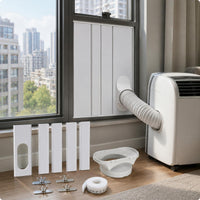 4 Pieces Portable Air Conditioner Window Kit Metal Clamps