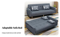 Folding Design Pull-expandable Sofa Bed multi-functional transformable Couch Space-Saving Home Furnishing Minimalist and aesthetic for Apartment Dwellers, Students, property owners, Small areas, Living Room, Office