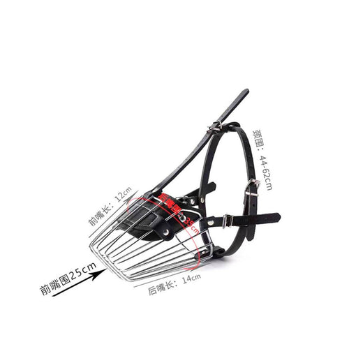 Wire Basket Dog Muzzle Stop Barking Wire Muzzle Allows Drinking for Large Dogs