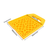 4 Pieces RV Leveling Block Portable Trailer Leveling Block Anti-Slip Stabilizer Pad for Camping, Outdoor, Soft Ground
