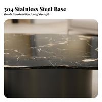 2 Pieces Nesting Table Set Distinctive Shape Irregular Nesting Tables Modern Design Sculptural Base for Adults, Small Spaces
