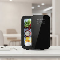 Compact Mini Fridge with Digital Temperature Control Portable Mini Fridge Small Refrigerator with Digital Display Personal for Students, Dorm Room, Bedroom, Office, Car