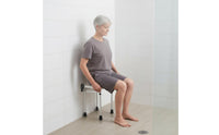Folding Wall Mount Bath Seat Non-Slip Wall Mounted Shower Stool Ergonomic Design Washroom Furniture for Women