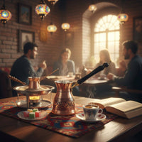 Cezve Authentic Design Handmade Copper Cezve Multi-Purpose for Home Baristas