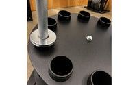 Barbell Rack Space-Saving Design Rotating Barbell Rack Rust-Resistant Finish