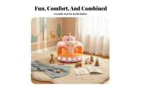 Plush Creature Sit-up Trainer Upright Seating Support Toddler Sofa for Living Room