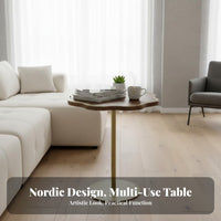 Ribbon Base Side Table Nordic design Indoor Furniture Movable for Reception Area