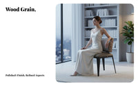 Wavy Backrest Chair Italian design Dining Room Seating Light Luxury Upholstered for Interior Designers, Kitchen