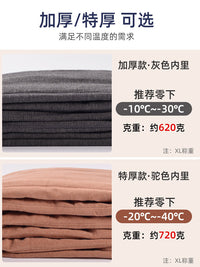 雪中飞特厚鹅绒裤男内穿打底保暖冬季棉裤东北极寒漠河防寒羽绒裤