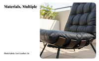 Retro Design Tufted High-Back Lounger Mid-Century-Century Design Lounge Chair Comfortable Cushion Home Seating Sturdy Frame for Readers, Homeowners, Interior Decorators, Balcony, Reading Nook, Living Room, Bedroom