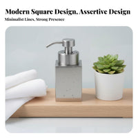 Countertop Foam Dispenser Refillable Foaming Soap Dispenser Modern Design Stainless Steel Soap Pump for Kitchen, Hotel