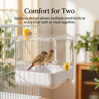 Bird Feeder Bath Cage Hanging, Parrot Cage Hanging Bath Feeder, Cage Hanging Bir