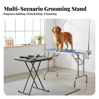 Space-Saving Grooming Table Arm with Clamp Easy Installation Pet Grooming Table Arm Rustproof for DIY Groomers