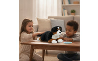 Bernese Mountain Dog Stuffed Animal Huggable Bernese Mountain Dog Stuffed Toy Realistic Affectionate for Children, Bedtime