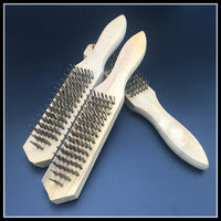 Wooden Handle Wire Brush for Rust Removal and Cleaning