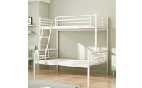 Space-Saving Metal Bunk Bed Sturdy Bunk Bed with Ladder Safe Easy Assembly for Teens, Bedroom