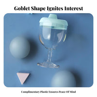 CPC Certified Toddler Wine Glass Anti-Choke Design Baby Wine Glass Cup Safe for Toddlers, Parents, Mealtime, Parties, Daycare