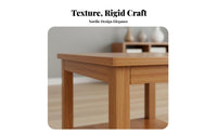 dual-level Square Table unadorned design 2-Tier Square Side Table Space-Saving