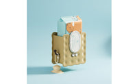 biscuits Shaped Tissue Holder Waterproof Wall-Mounted Wipe Dispenser With Side Hook Cartoon Storage Box for Dorm Room