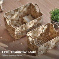 Woven Storage Box adaptable Home Organization Rustic appearance for children, Parents