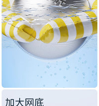 游泳圈浮床儿童充气浮排躺椅水上漂浮神器宝宝坐圈海边玩水装备 【两管躺椅-黄白色】儿童成人通用200斤内(送打气筒)