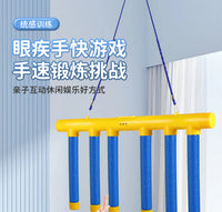 Cartoon Style Quick Reaction Stick Catching Machine for Children's Focus and Sensory Training