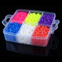 DIY Perler Beads Kit for Kids and Adults, 5mm Hama Beads Craft Set with Storage Box, Educational Puzzle Toy