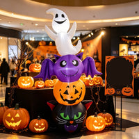 Inflatable Halloween Inflatable Lighted Inflatable Pumpkin Spooky Yard Decoration Glowing for Homeowners
