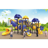 Outdoor Kindergarten Small Plastic Combination Slide Fun Island for Toddlers
