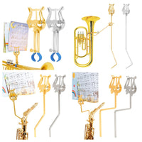 Portable Marching Lyre Sheet Music Holder with Sliding Adjustment