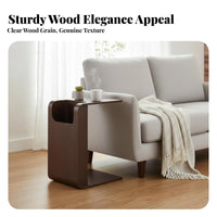 C-Shaped Table Nordic Aesthetic Home Furnishing Space-Saving for Bedroom