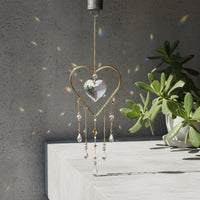 Heart Suncatcher Ornament Easy to Hang Hanging Crystal Decor Shimmering