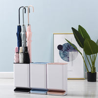Freestanding Umbrella Holder with Drip Tray for Home, Office, and Lobby - 6-Slot Organizer