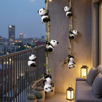 Climbing Panda Ornament Look Panda Vine Decoration Cute for Indoor