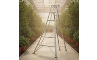 Aluminum Orchard Ladder Stable Tripod Ladder Foldable Folding for Gardeners, Garden