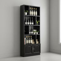 Floor Spirits Cabinet Large Capacity Freestanding Beverage Cabinet Stable Structure Spirits Display Shelf for Shop Owners, Restaurant, Living Room
