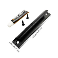 Matte black aluminum handle