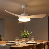 Ceiling Fan Light White Light Cover Household Fixture Dimmable for Study Room