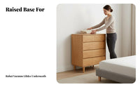 Multi-Drawer Organizer Multipurpose Low height Multi-Drawer Chest Recessed Handles Easy Assembly for Students, Bedroom, Hallway