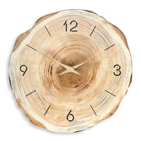 Wood Slice Wall Clock Minimalist Wood Slice Clock Decorative for Bedroom