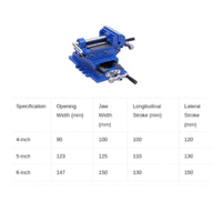 Cross Slide Press Vise Industrial Grade 2 Way Sliding Vise for Woodworkers