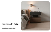 Light Luxury Design Bedside Table with Drawers Ample Storage Modern Bedside Cabinet Paint-Unrestricted Finish 2-Drawer End Table Raised Rim Top for Homeowners, Apartment Dwellers, Students, Small Areas, Living Room, Entryway