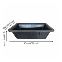 Construction Mixing Tub Tapered Cement Container Wide Rim for Building, Garden